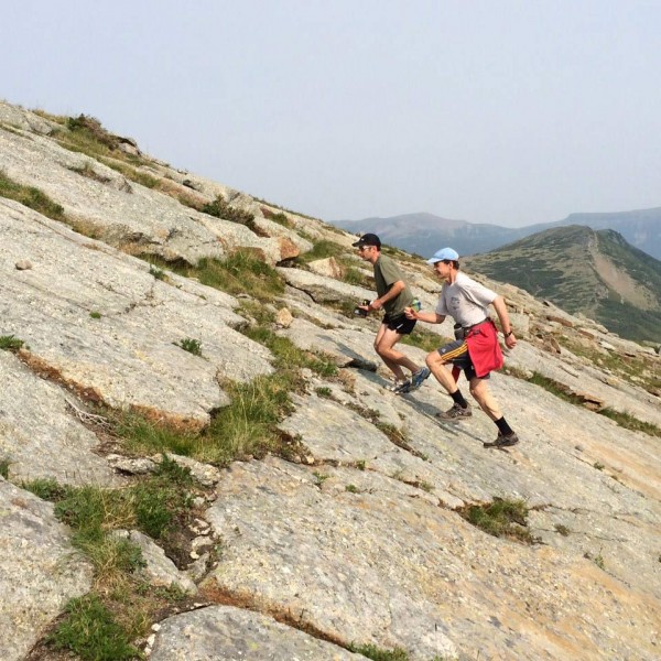 Running up Mt Reesor Running up Mt Reesor