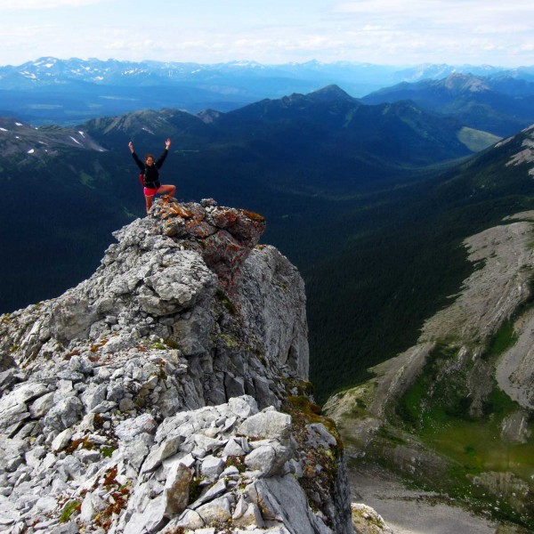 summit ridge of Mt Crum