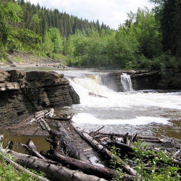 Flatbed Falls in Summer
