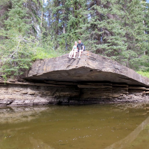 Overhanging Rock Pool Flatbed Creek